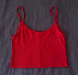 Brandy Melville ribbed red tank top thumbnail 1