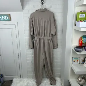 Free People Beach Faye Jumpsuit in Oyster Size M thumbnail 14