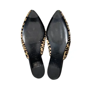 Jenni Kayne Mule‎ Slides Womens 37 Leopard Calf Hair Pointed Toe Flats Excellent thumbnail 5