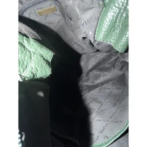 Plinio‎ Visona Italy Green Satchel Genuine Leather Oversized Handbag F thumbnail 13