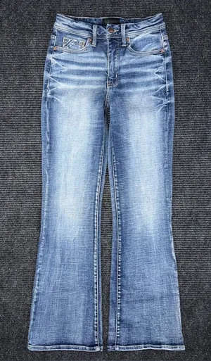 Buckle Black Fit No 35 Bootcut Stretch Jeans Women’s 26 x 30 SHORT BBW1064S EUC thumbnail 1