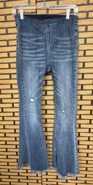 Risen Pull‎ On Flare Leg Jeans Size 5 Blue thumbnail 1