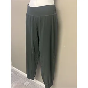 Halara Women’s Dark Green Pull-on high Waist Elastic Waistband Joggers- XL thumbnail 2