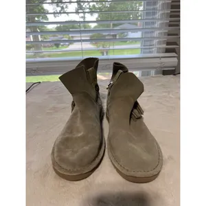 UGG Womens Suede Ankle Boots With Tassels & Rubber Sole thumbnail 4