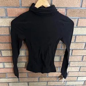 NWT Spanx On Top & In Control Classic Chic Turtleneck Top Bittersweet Brown thumbnail 3
