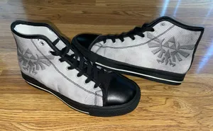 Legend of Zelda High Top Sneaker Shoes Women’s Size 8 Hyrule Crest Triforce EUC thumbnail 1