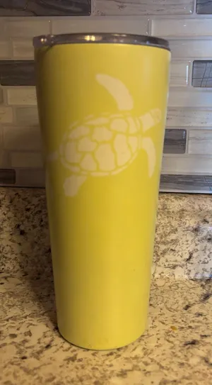 Yellow Turtle Tumbler thumbnail 1