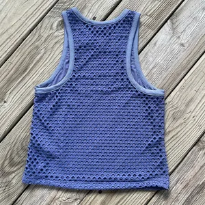 Anthropologie Women's Blue Sleeveless Eyelet Tank Top Size M thumbnail 2