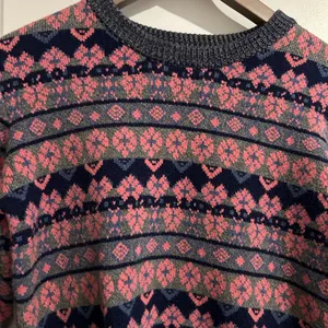 Altar’d State Fair Isle Sweater Pink Gray Size S thumbnail 3