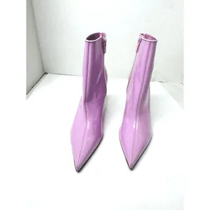 Christian Louboutin Kate Booty 85 Patent Leather Ankle Boots Pinkador EU 38 thumbnail 11