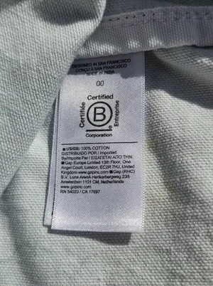 Athleta Blue Ombre Canvas Tote Shopping Bag thumbnail 7