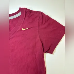 Nike Burgundy Tee with Gold Accents thumbnail 5