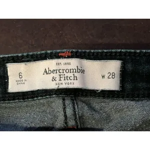 Abercrombie & Fitch Jeans Womens 6 28 Dark Wash Skinny Mid Rise Stretch Denim thumbnail 7