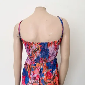 [City Chic] Blue Purple Abstract Floral Print Stained Glass Maxi Dress Sz 20 / L thumbnail 5