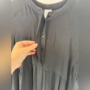 Grace & Karma‎ 100% Rayon Cottagecore Puff Sleeve Ruffle Midi Dress Size XL thumbnail 3