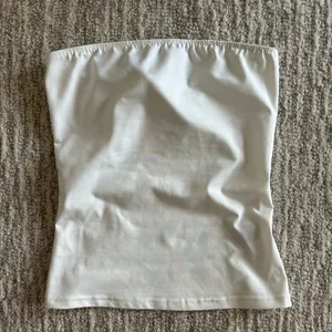 White SHEIN tube top thumbnail 1