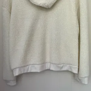 Colosseum K-State Cream Fuzzy 1/4 Button Up Hooded Pullover Top ~ Size M thumbnail 8