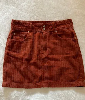 Corduroy Button Front Mini Skirt thumbnail 4