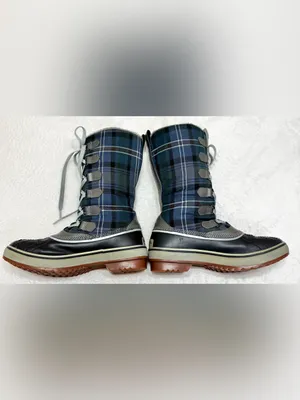 Sorel Tivoli High Plaid Lace-Up Waterproof Winter Boots Size 7.5 thumbnail 7