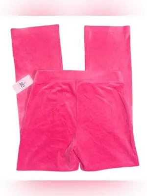 NWT! Juicy Couture Pink Velour Track Pants! thumbnail 4
