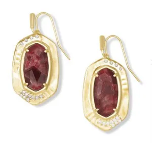 NWOT Kendra Scott Anna Gold Drop Earring thumbnail 1