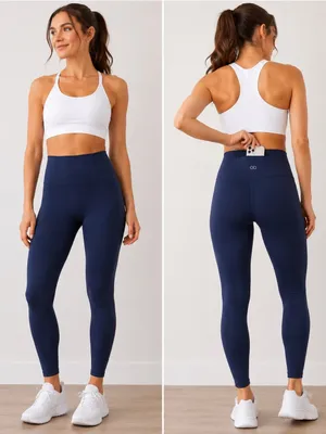 CALIA by Carrie Underwood Navy High Rise Leggings XXS Hidden Pocket Yoga thumbnail 2