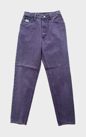 Vintage Wrangler Jeans Purple High Rise Tapered Leg Women's 6 90s Western Rodeo thumbnail 1
