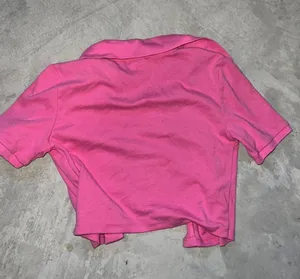 Aritzia Sunday Best Audio Top - Cropped Knit Buttondown Polo thumbnail 3