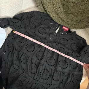 STAUD Mini‎ Black Hyacinth Dress Eyelet Lace Size Medium thumbnail 6