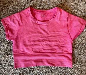 Aerie Pink workout Crop Top OFFLINE thumbnail 1
