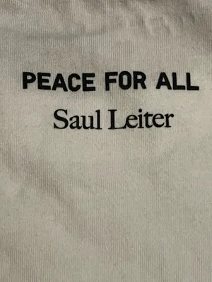 Womens medium Saul Leiter Peace For All Short Sleeve Shirt thumbnail 6