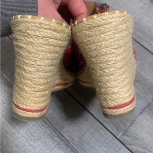Altar’d State Colorful Woven Espadrille Wedge Sandals Strappy Boho thumbnail 5