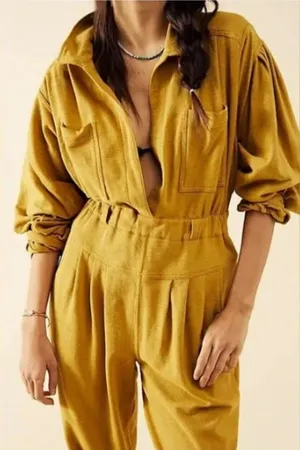 Free People Beach Faye One-Piece Jumpsuit Women S Utility Lounge Travel Casual thumbnail 1