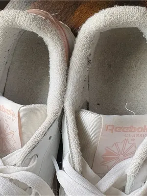 Reebok White Sneakers with Light Pink Accents thumbnail 5