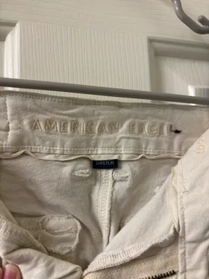 American Eagle White Cargo Pants  thumbnail 5