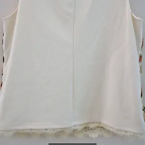 Thalia Sodi Women's Embroidered Lace Sleeveless Tank in Iced Ivory Sz M EUC thumbnail 3