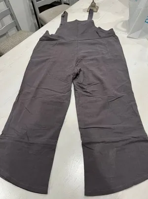 Comfy‎ Size large grey pants overalls Gray thumbnail 1