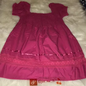 Rue 21 Pink Baby Doll Top Medium May fit like JUNIORS DUE TO BRAND 🆕 thumbnail 1