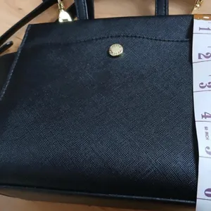 Steve Madden black leather handbag with‎ gold hardware thumbnail 7