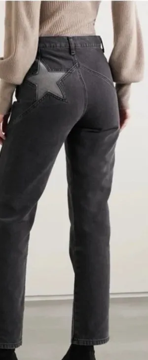 Reformation Star Jean Black Denim Sizr 24 thumbnail 1