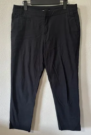 Patagonia‎ Organic Cotton Blend Chino Pants Black Straight Leg Womens 8 thumbnail 1