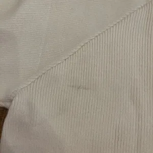 Mango Cropped Boxy Mock Neck Ribbed Sweater S‎ Cream Ivory thumbnail 6