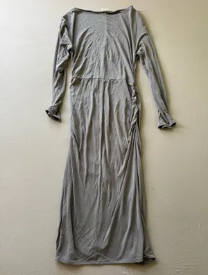 H&M Draped Ruched Drawstring Jersey Maxi Dress thumbnail 2