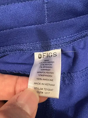FIGS Kade Cargo Scrub Pants M Tall Royal Blue Straight Leg T21004T thumbnail 7