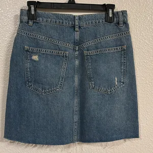 FREE PEOPLE We The Free Hallie Denim Mini Skirt in Midstone thumbnail 4