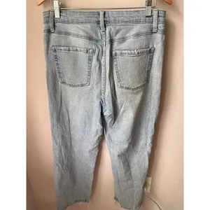 Wild Fable Highest Rise Straight Distressed Jeans Size 12 thumbnail 3