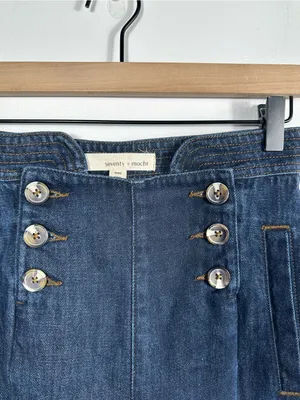 Seventy +‎ Mochi Marie Sailor Jeans 25 High Rise Wide Leg Button Front thumbnail 7