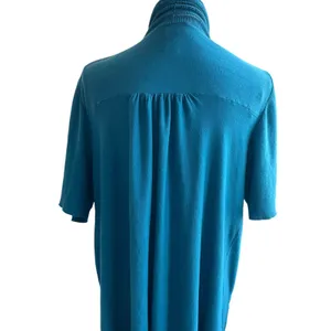 Lane Bryant Women Tunic Cardigan‎ Sweater 18/20 Teal Open Front Casual Office thumbnail 4