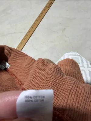 Aerie Rust Ribbed Drawstring Lounge Shorts medium thumbnail 5