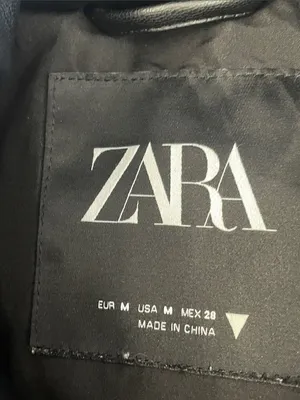 Zara Black Faux Leather Puffer Vest thumbnail 7